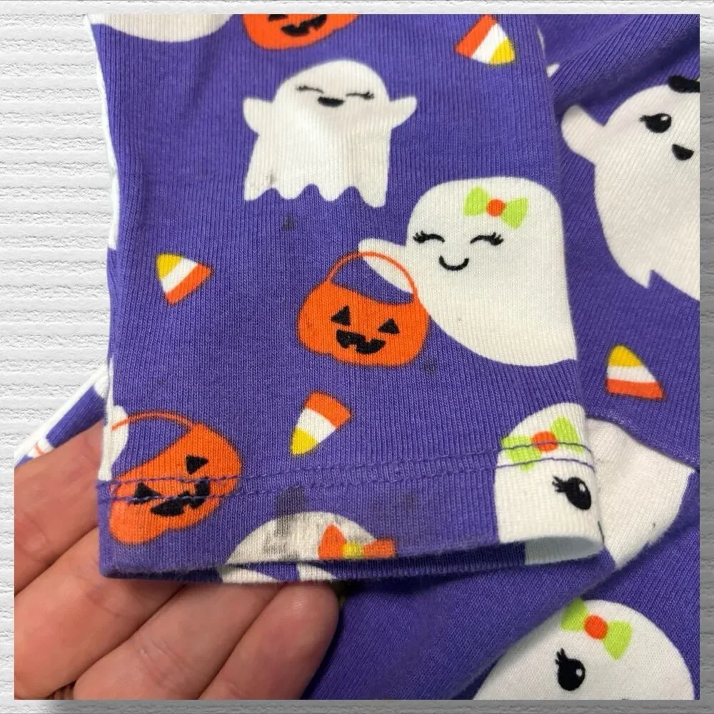 Gymboree Ghost Peplum Dress - Trick Or Treat - Purple - Play Condition - Size 10